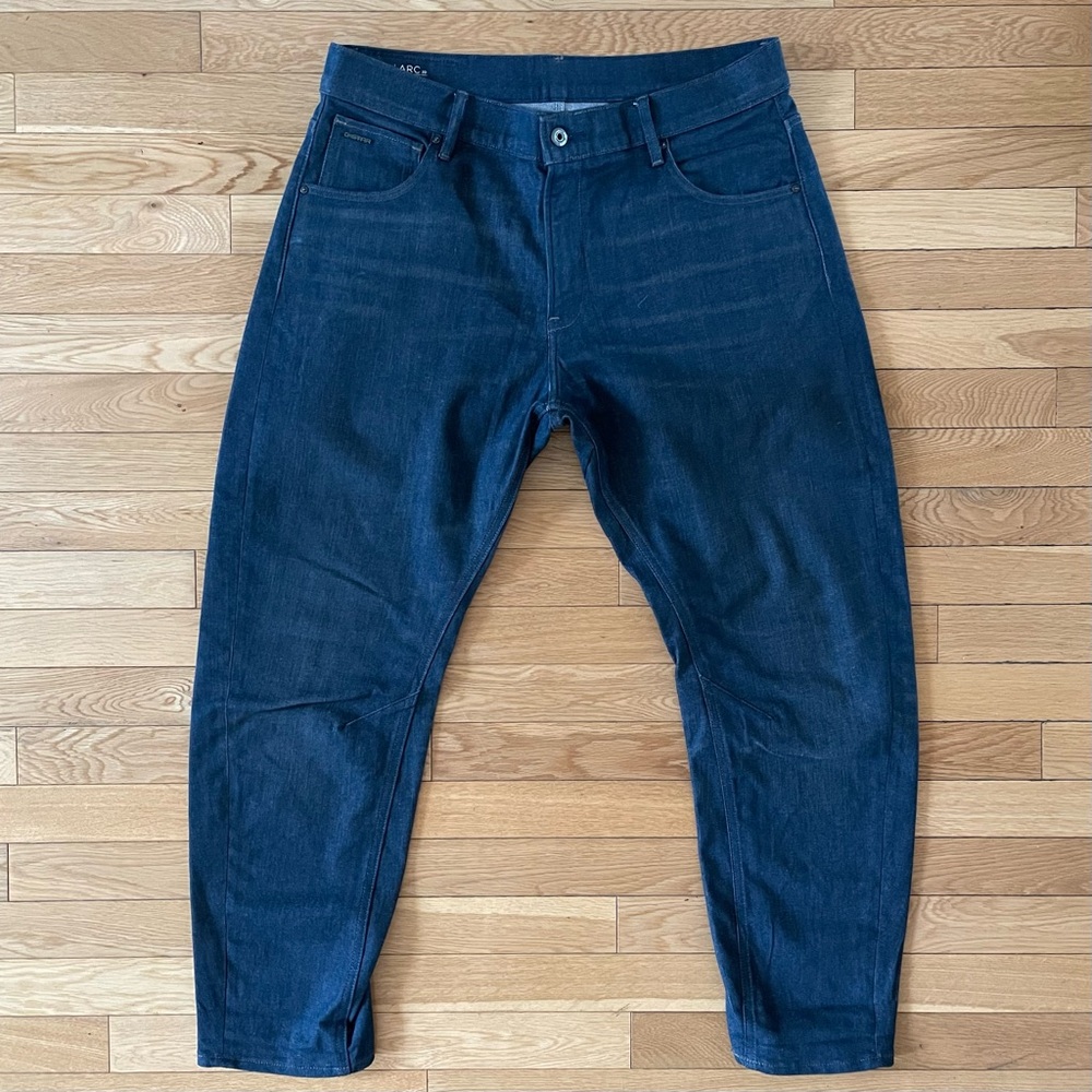 G-Star Raw Boyfriend Jeans in Indigo Stretch Denim